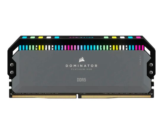 Corsair DDR5 - 64GB -  6000 - CL - 30 (2x 32 GB) dual kit, RAM (grey, CMT64GX5M2B6000Z30, Dominator Platinium RGB)