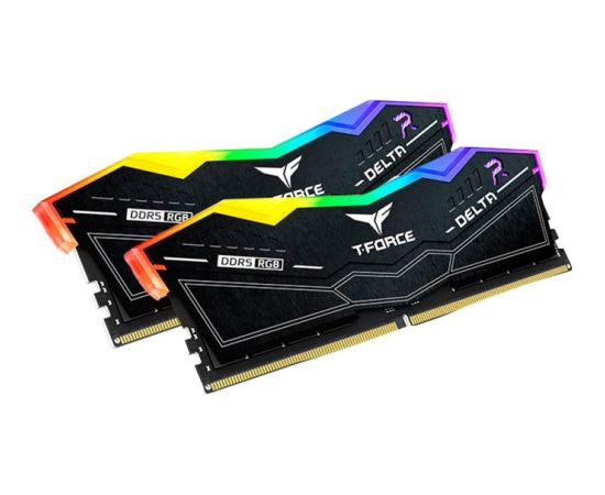 Team Group DDR5 32GB - 7800 - CL - 38 - Dual-Kit - DIMM - FF3D532G7800HC38DDC01, Delta RGB, XMP, black