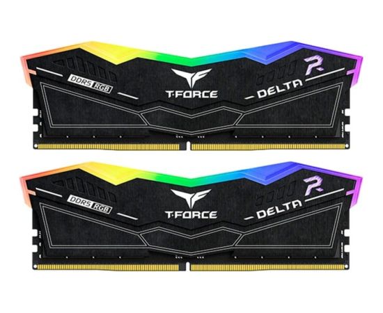 Team Group DDR5 32GB - 6600 - CL - 34 - Dual-Kit - DIMM - FF3D532G6600HC34DC01, Delta RGB, XMP, black