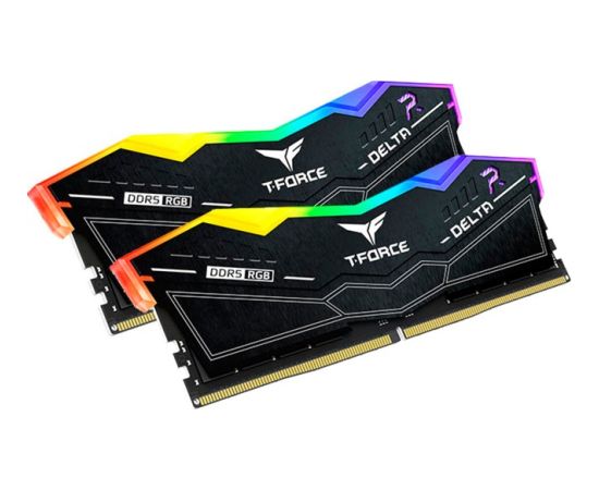 Team Group DDR5 32GB - 6600 - CL - 34 - Dual-Kit - DIMM - FF3D532G6600HC34DC01, Delta RGB, XMP, black