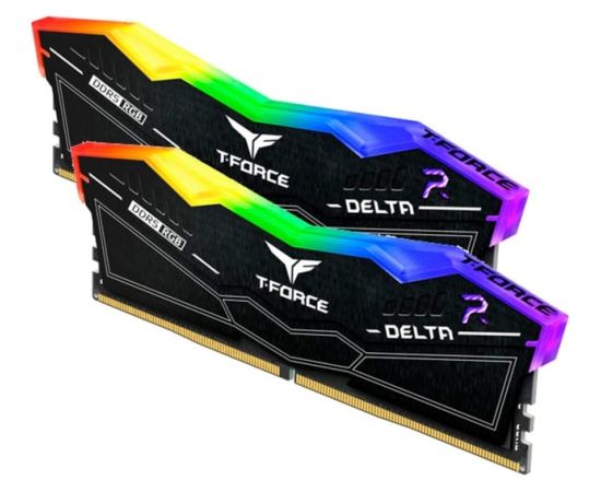 Team Group DDR5 32GB - 6600 - CL - 34 - Dual-Kit - DIMM - FF3D532G6600HC34DC01, Delta RGB, XMP, black