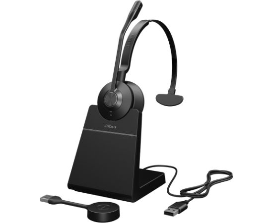 Jabra Engage 55 UC, headset (black, USB-A, mono, base station)