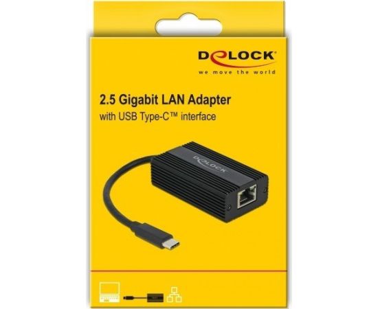 DeLOCK Adapter USB-C St> 2.5 Gigabit LAN