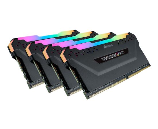 Corsair DDR4 - 64 GB -3600 - CL - 18 - Quad-Kit, RAM (black, CMW64GX4M4D3600C18, Vengeance RGB PRO)