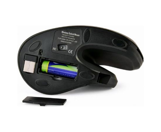 MOUSE USB OPTICAL WRL BLACK/ERGONOMIC MUSW-ERGO-03 GEMBIRD