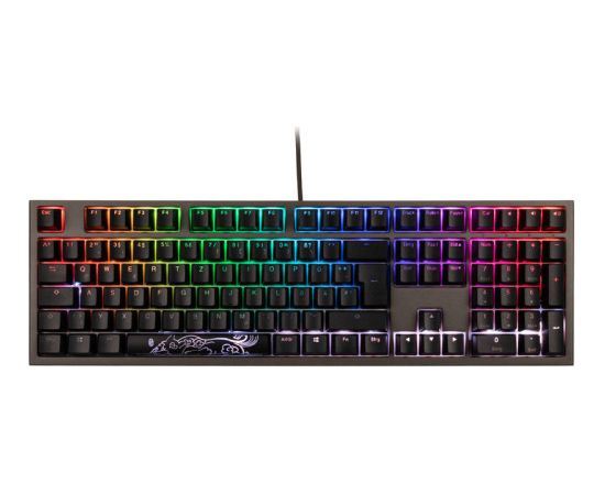 Ducky Shine 7 PBT Gaming Keyboard, MX Speed-Silver, RGB LED - blackout