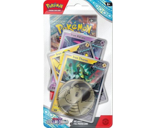 Pokemon Karty Stellar Crown Premium Checklane Blister Iron Thorns