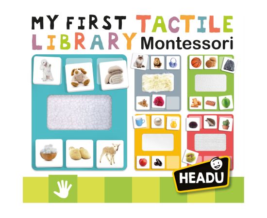 HEADU Montessori Izglītojoša spēle ´´Mana pirmā taktilā bibliotēka´´