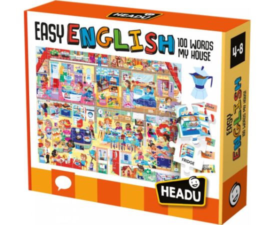 HEADU Izglītojoša spēle pirmsskolas vecuma bērniem ´´Easy English´´ 100 vārdi - Mana māja