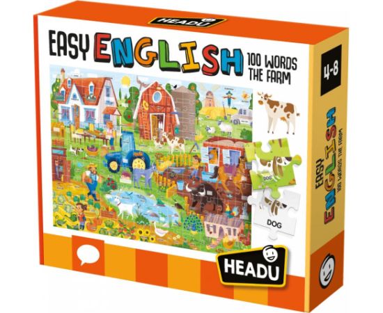 HEADU Izglītojoša spēle pirmsskolas vecuma bērniem ´´Easy English´´ 100 vārdi - Ferma