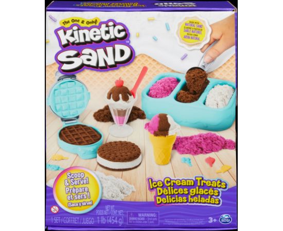 KINETIC SAND Rotaļu komplekts ´´Saldējuma kārumi´´ (bez smaržas)