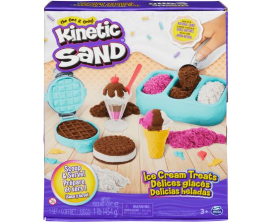 KINETIC SAND Rotaļu komplekts ´´Saldējuma kārumi´´ (bez smaržas)