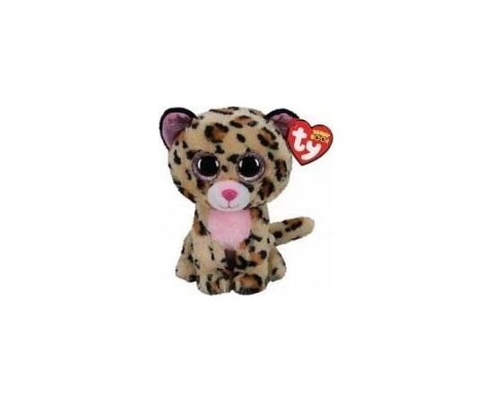 TY Beanie Boos Livvie - różowy leopard 24 cm