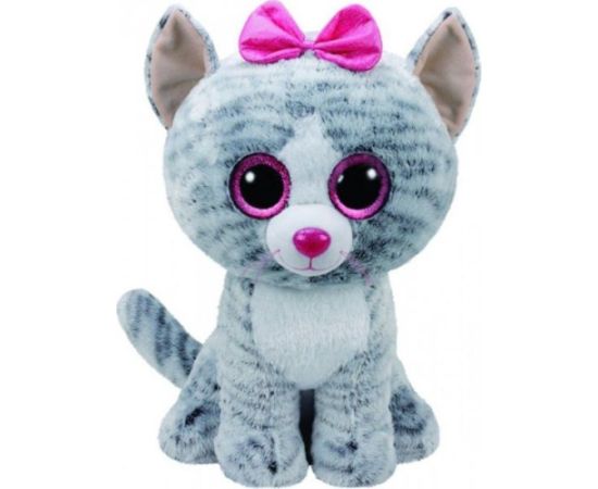 TY Meteor Maskotka TY Beanie Boos Kiki - Szary kot, 42 cm