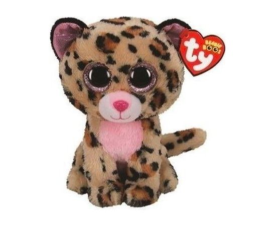 TY TY BEANIE BOOS LIVVIE- brązowo-różowy leopard 15cm 36367