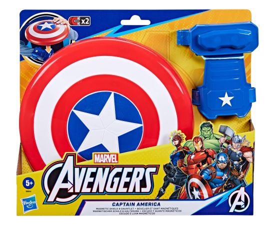 Hasbro AVENGERS Rotaļlieta lomu spēlēm Captain America magnētiskais vairogs un bruņu cimds