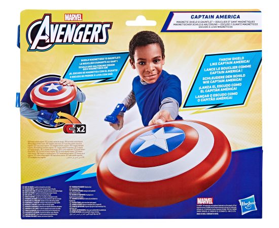 Hasbro AVENGERS Rotaļlieta lomu spēlēm Captain America magnētiskais vairogs un bruņu cimds