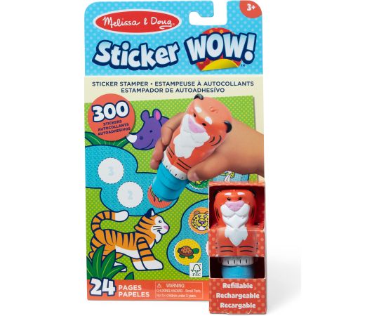 MELISSA & DOUG игровой комплект с наклейками Sticker WOW! Тигр