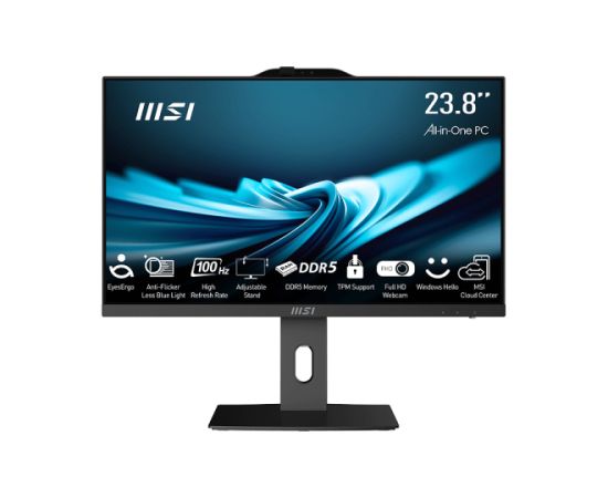 MSI AIO PRO AP242P 14M-813EU i7-14700 23.8" IPS LED FHD Non-Touch Anti-Glare 16GB SSD1TB M.2 AX211 WiFi 6E Windows 11 Pro Black