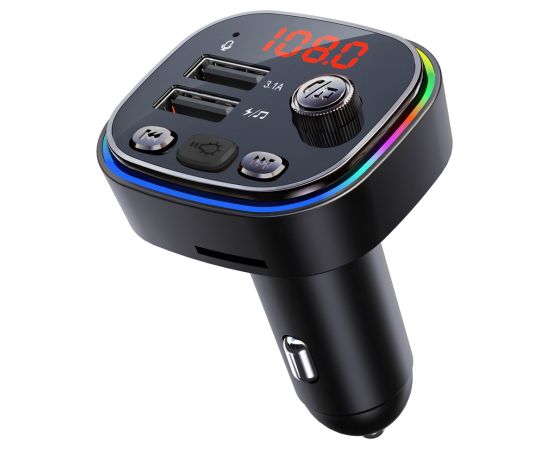 Vakoss TC-B439K FM transmitter 87.5 - 108 MHz Bluetooth/USB Black