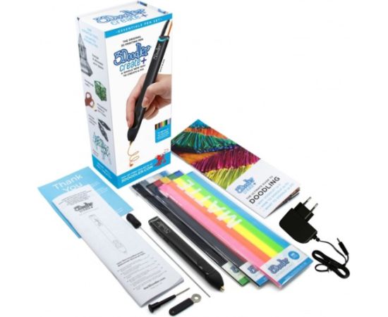 3Doodler CREATE FILAMENT PLA 5 COLORS PL-MIXNEW1 Polylactic acid (PLA) Black, Grey, Light Blue, Transparent, White 2 g