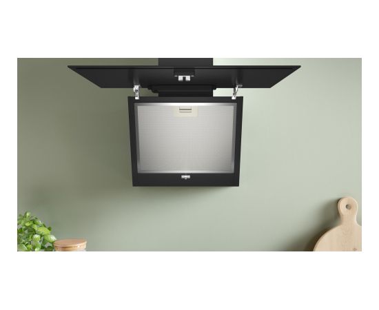 Bosch Serie 2 DWK65DK60 cooker hood Wall-mounted Black 430 m³/h A