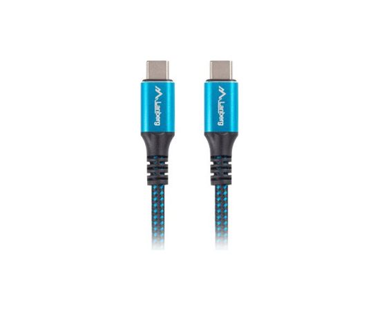 Lanberg CA-CMCM-45CU-0005-BK USB cable USB4 Gen 2x2 0.5 m USB C Black, Blue