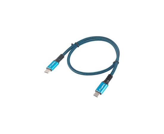 Lanberg CA-CMCM-45CU-0005-BK USB cable USB4 Gen 2x2 0.5 m USB C Black, Blue