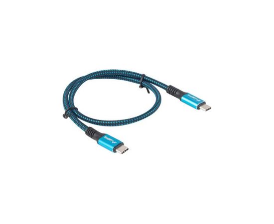 Lanberg CA-CMCM-45CU-0005-BK USB cable USB4 Gen 2x2 0.5 m USB C Black, Blue