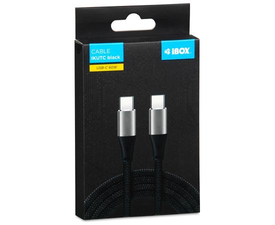 iBOX IKUTC USB-C cable 60W 1m Black