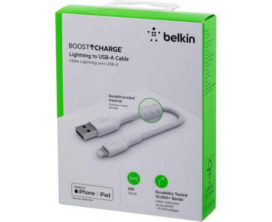 Belkin CAA002BT0MWH lightning cable 0.15 m White