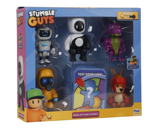 P.m.i. Kids World STUMBLE GUYS S2 MINI ACTION FIGURES - 6 PACK DELUXE BOX VER.B