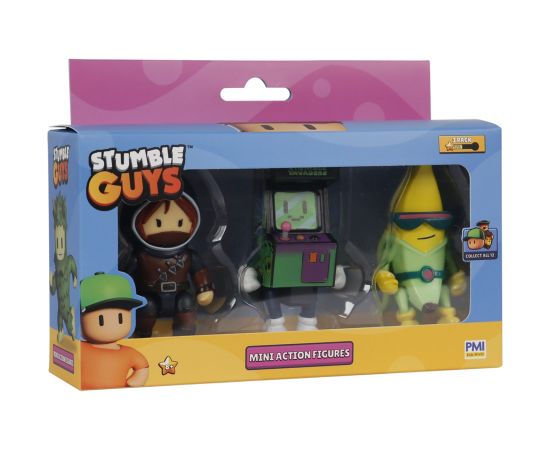 P.m.i. Kids World STUMBLE GUYS S2 MINI ACTION FIGURES - 3 PACK VER.D