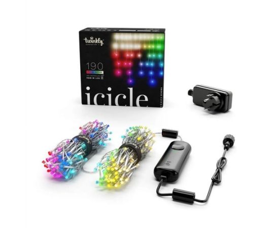 INTELLIGENT LED ICICLES TWINKLY 190 RGB 5X0.7M