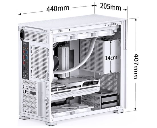 Computer Case JONSBO D41 MESH SCREEN White