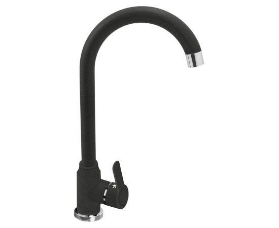 Maidsinks BALI sink (62x44) 1B1D black + Lungo mixer tap