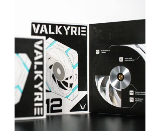 Valkyrie VK-FANX12FW computer cooling system Computer case Fan Black