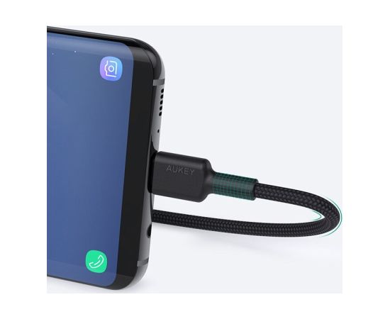 AUKEY CB-CD30 USB-C Type-C Power Delivery PD 3A 0.9m Nylon Black