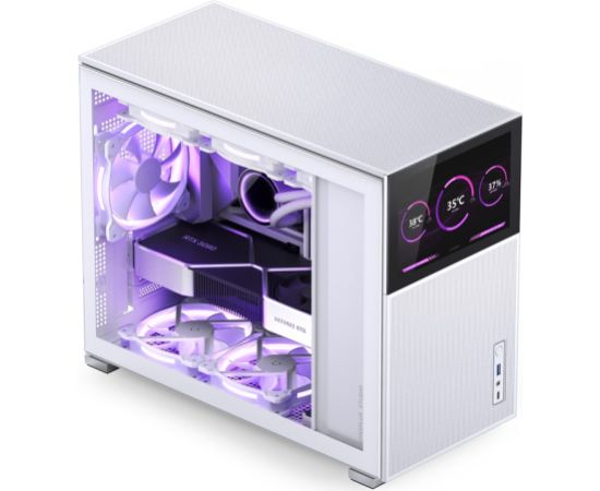 Jonsbo D31 MESH Screen Micro-ATX Gehäuse, Tempered Glass - weiß