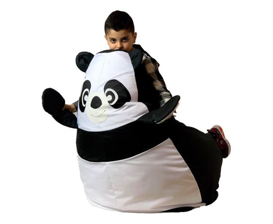 Go Gift Sako bag pouffe Panda black and white XL 130 x 90 cm