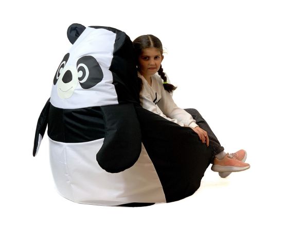 Go Gift Sako bag pouffe Panda black and white XL 130 x 90 cm