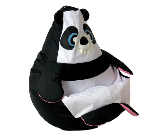 Go Gift Sako bag pouffe Panda black and white L 105 x 80 cm