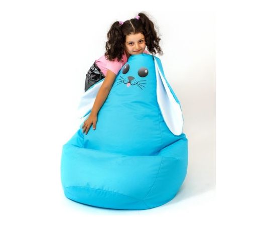 Go Gift Sako bag pouf Rabbit blue XXL 140 x 100 cm