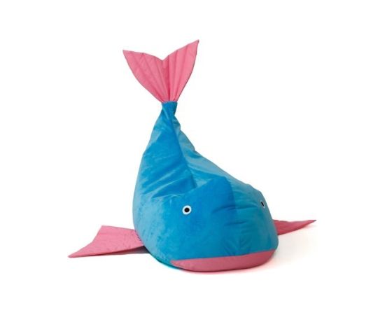 Go Gift Sako bag pouffe Whale blue-pink L 110 x 80 cm