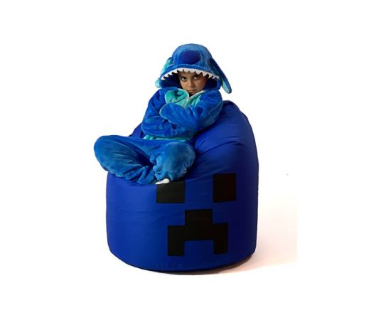 Go Gift Sako bag pouffe Minecraft blue XXL 110 x 90 cm