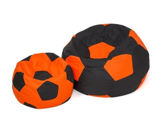 Go Gift Sako bag pouf Ball black-orange XXL 140 cm