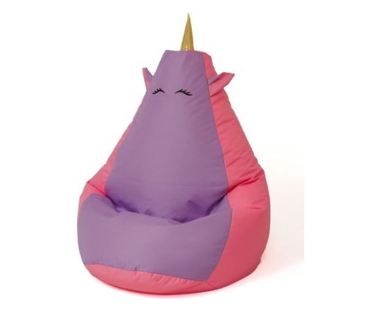 Go Gift Sako bag pouf Unicorn pink-purple XXL 140 x 100 cm