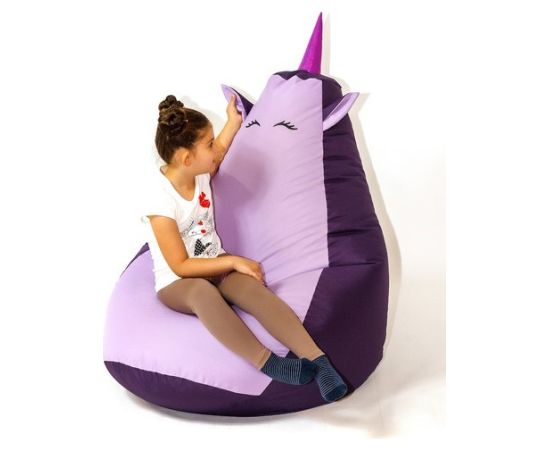 Go Gift Sako bag pouffe Unicorn purple-light purple XXL 140 x 100 cm