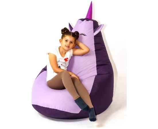 Go Gift Sako bag pouffe Unicorn purple-light purple XXL 140 x 100 cm