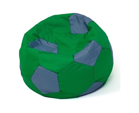 Go Gift Soccer Sako bag pouffe green-grey XXL 140 cm